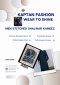 Stitched Men Shalwar Kameez (Kaptan Exclusive Style)
